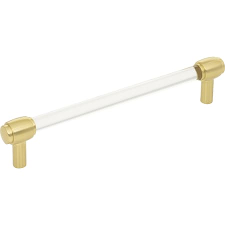 Jeffrey Alexander 160 mm Center-to-Center Brushed Gold Carmen Cabinet Bar Pull 775-160BG